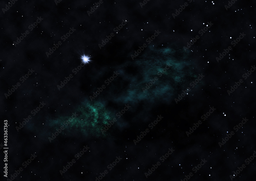 Small part of an infinite star field