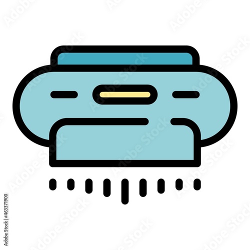 Conditioner air purifier icon. Outline conditioner air purifier vector icon color flat isolated