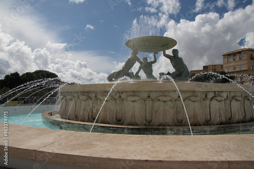 fuente de La Valeta (Malta) de los tritones.
