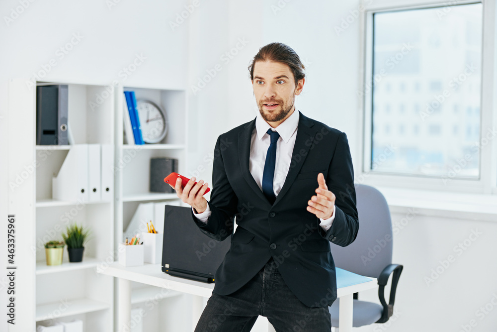 man in a suit official documents work office executive man in a suit official documents work office executive