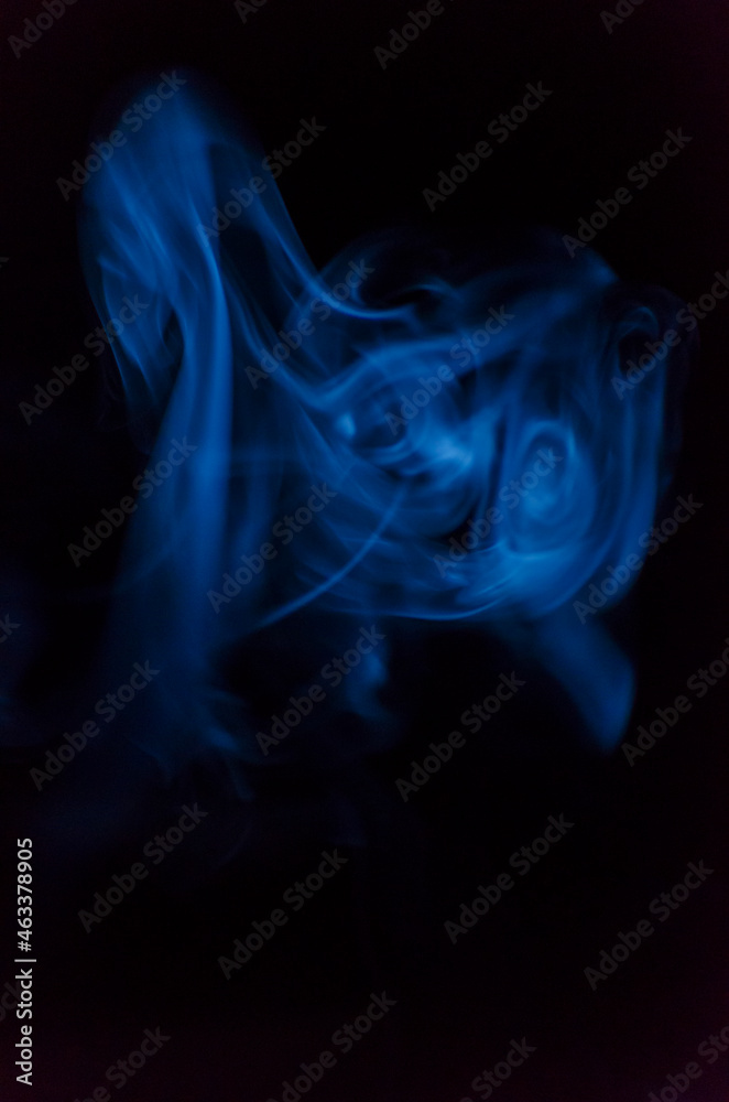Obraz premium blue motion smoke flame abstract