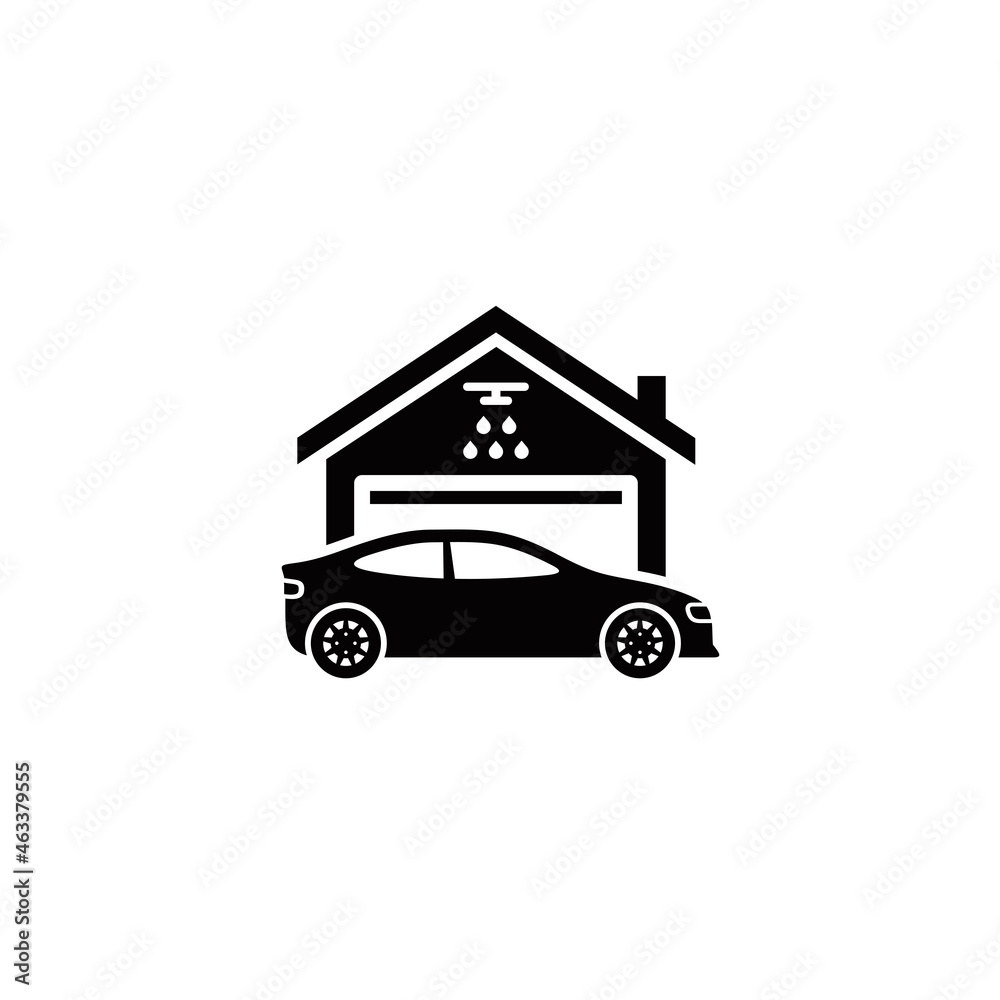 Car wash simple flat icon vector illustration Car wash simple flat icon vector illustration