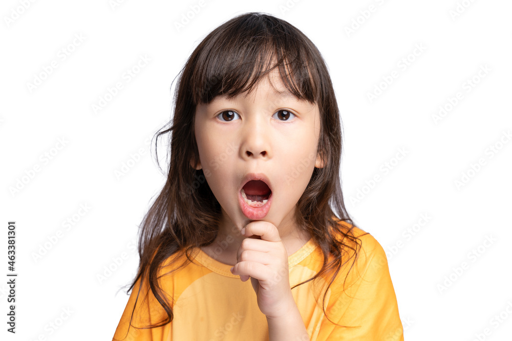 Cute girl opens her mouth to show her missing teeth. Tooth loss by age concept, replacement of permanent teeth. Tooth removal. Cute girl opens her mouth to show her missing teeth. Tooth loss by age concept, replacement of permanent teeth. Tooth removal.