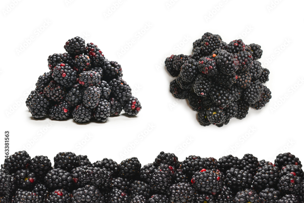 Tasty blackberry isolated on white background. Tasty blackberry isolated on white background.