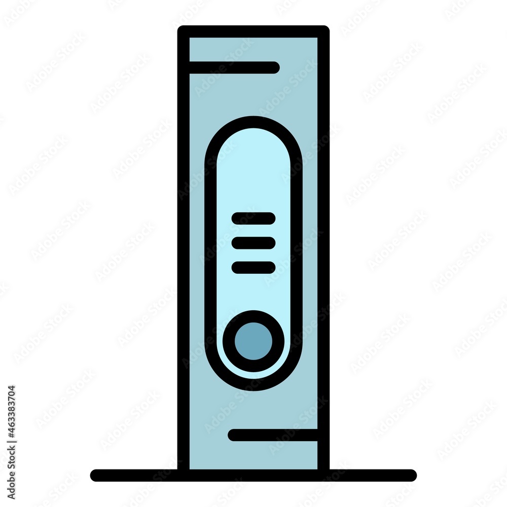 Step counter bracelet icon. Outline step counter bracelet vector icon color flat isolated Step counter bracelet icon. Outline step counter bracelet vector icon color flat isolated