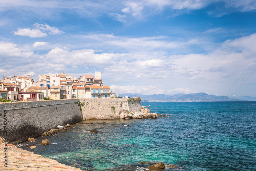 Château Grimaldi in historical part of Antibes town in french Riviera on côte d'azur