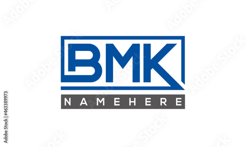 BMK creative three letters logo