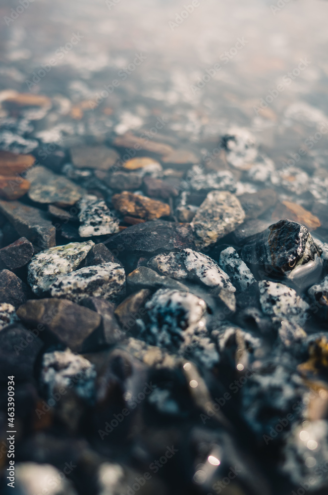 Rocks in water