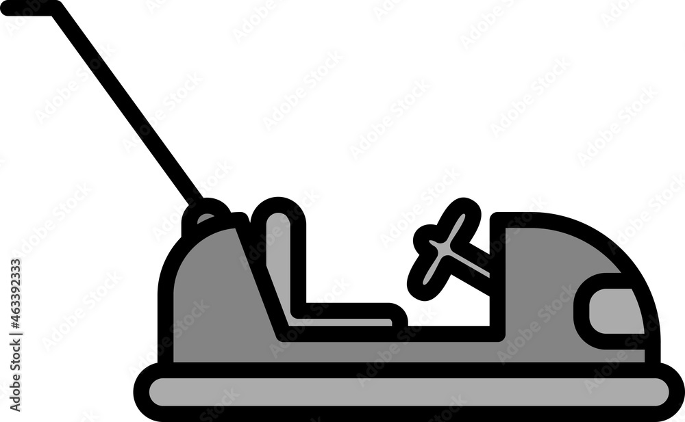 Bumpy Car Filled Linear Vector Icon Design Bumpy Car Filled Linear Vector Icon Design