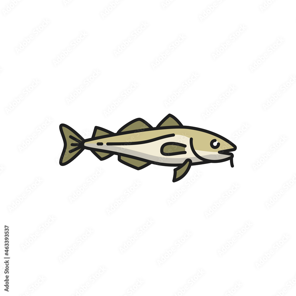 Anchovy small forage fish isolated sardine flat cartoon i icon. Vector portugal fishing sport mascot, conserve herring in oil. European anchovy, shoaling fish, portuguese national cuisine food