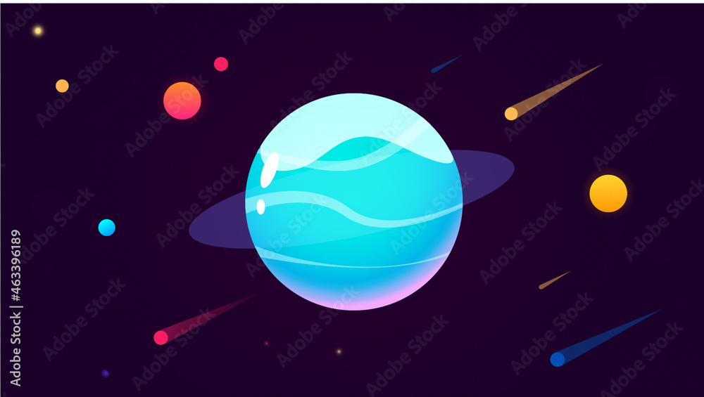 Naklejka premium space illustration