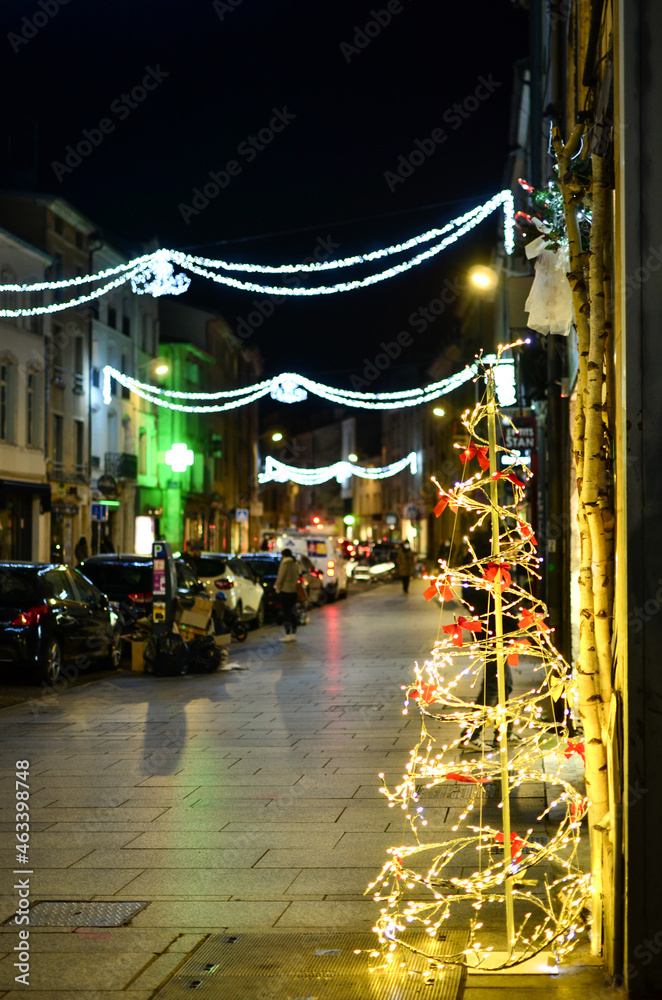 The street of light in Christmas 