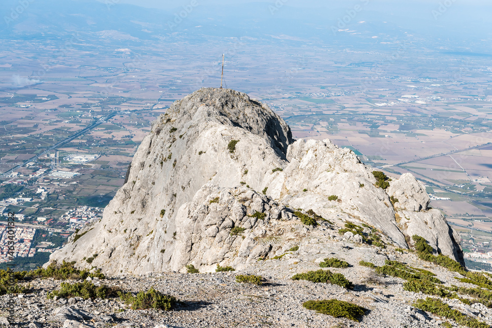 Fototapeta premium Rocky pinnacle in Spil Dagi National Park in Manisa province of Turkey.