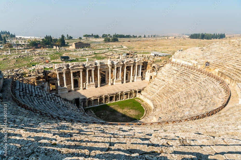 The theatre at Hierapolis ancient site in Denizli province of Tu