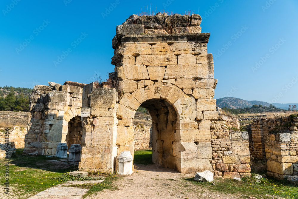 Martyrium of St Philip at Hierapolis ancient site in Denizli province of Turkey.