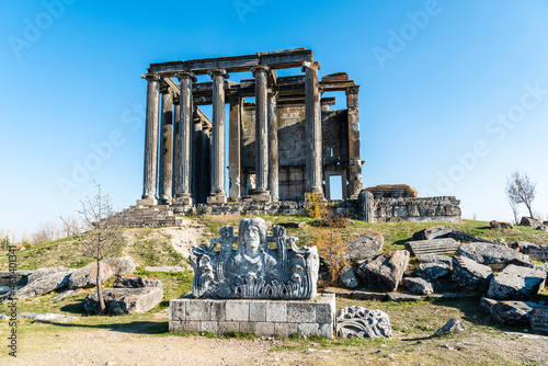 Temple of Zeus at Aizanoi ancient site in Kutahya province of Turkey.