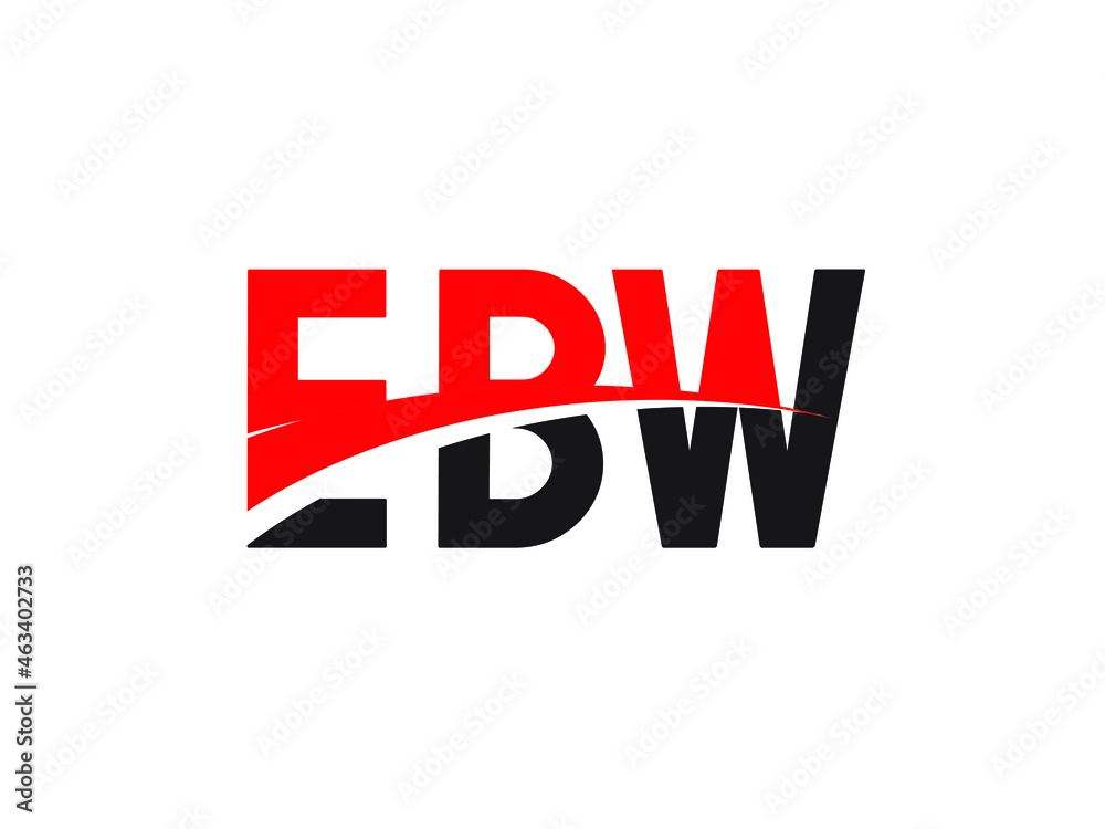 EBW Letter Initial Logo Design Vector Illustration