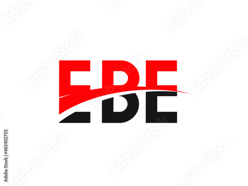 EBE Letter Initial Logo Design Vector Illustration © Rubel