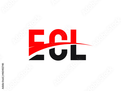 ECL Letter Initial Logo Design Vector Illustration