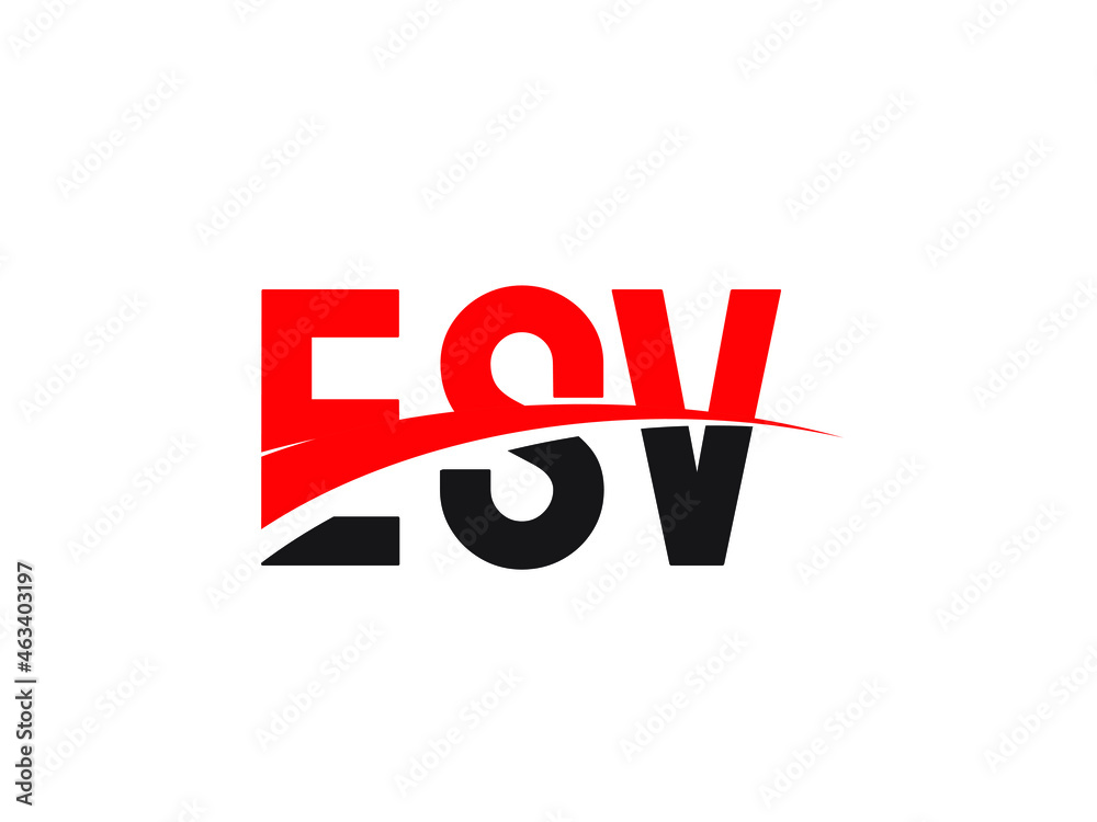 Fototapeta premium ESV Letter Initial Logo Design Vector Illustration