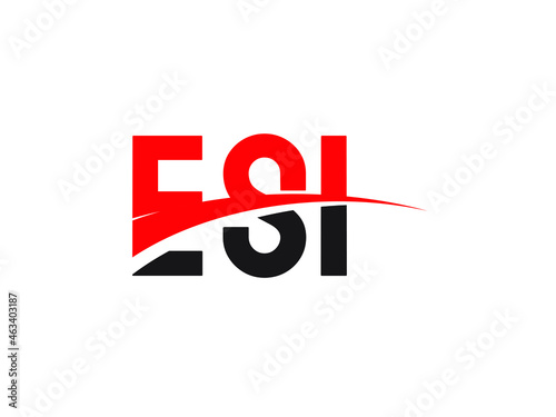 ESI Letter Initial Logo Design Vector Illustration