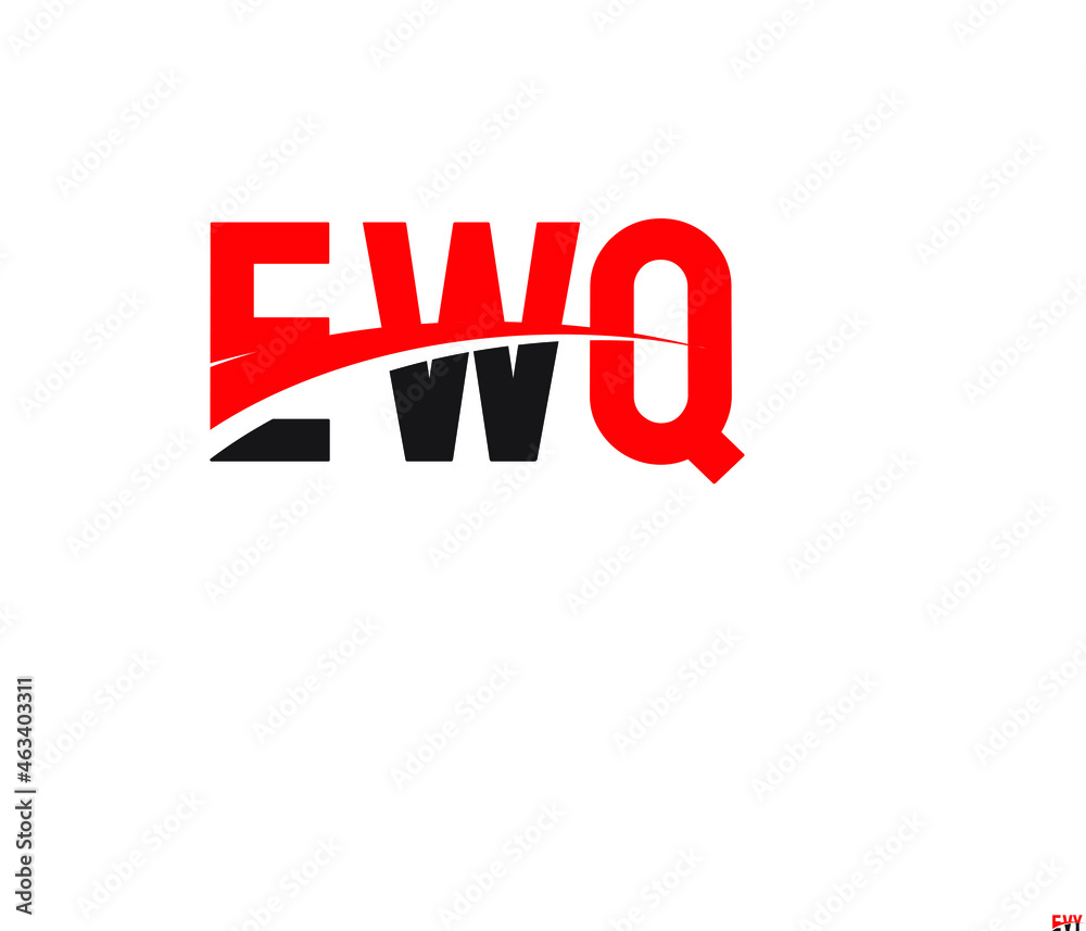 EWQ Letter Initial Logo Design Vector Illustration EWQ Letter Initial Logo Design Vector Illustration