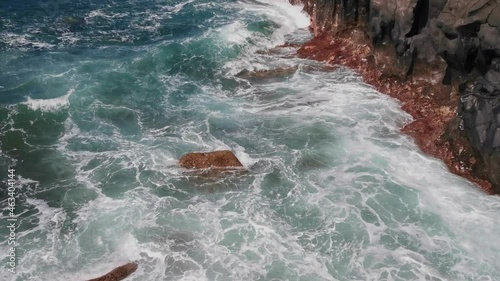 rocky beach  in Las Puntas. El Hierro island. Canary Islands	