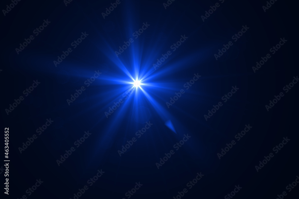 Obraz premium lens flare effect on black blackground