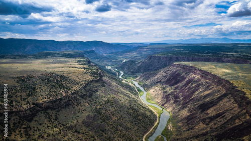 Rio Grande, New Mexico, Aerial View in Stunning HQ