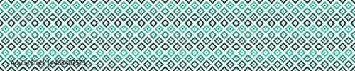 Green and white kilim seamless pattern
