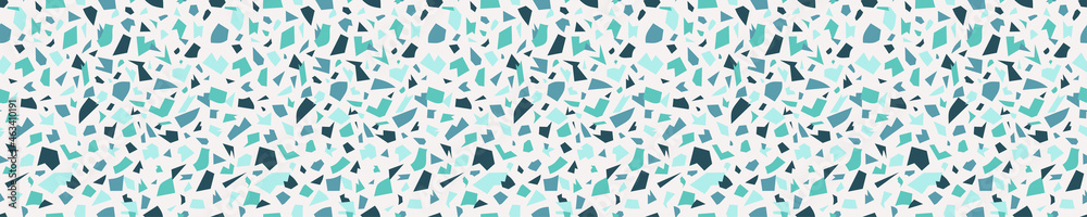 Seamless pattern with blue terrazzo design Seamless pattern with blue terrazzo design