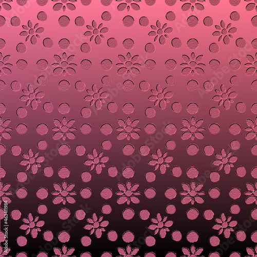 fiori metallizzati rosa scura sfumatura