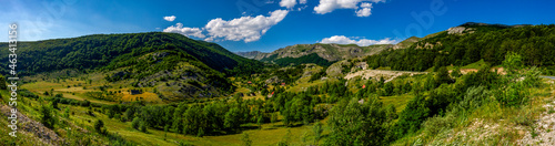 Pamorama of the Montenegro road in mountains