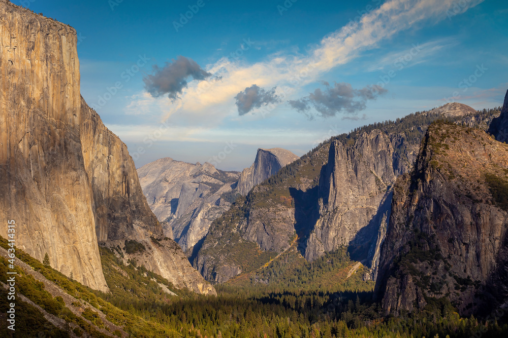 Landscape of Yosemite National Park in USA , au,