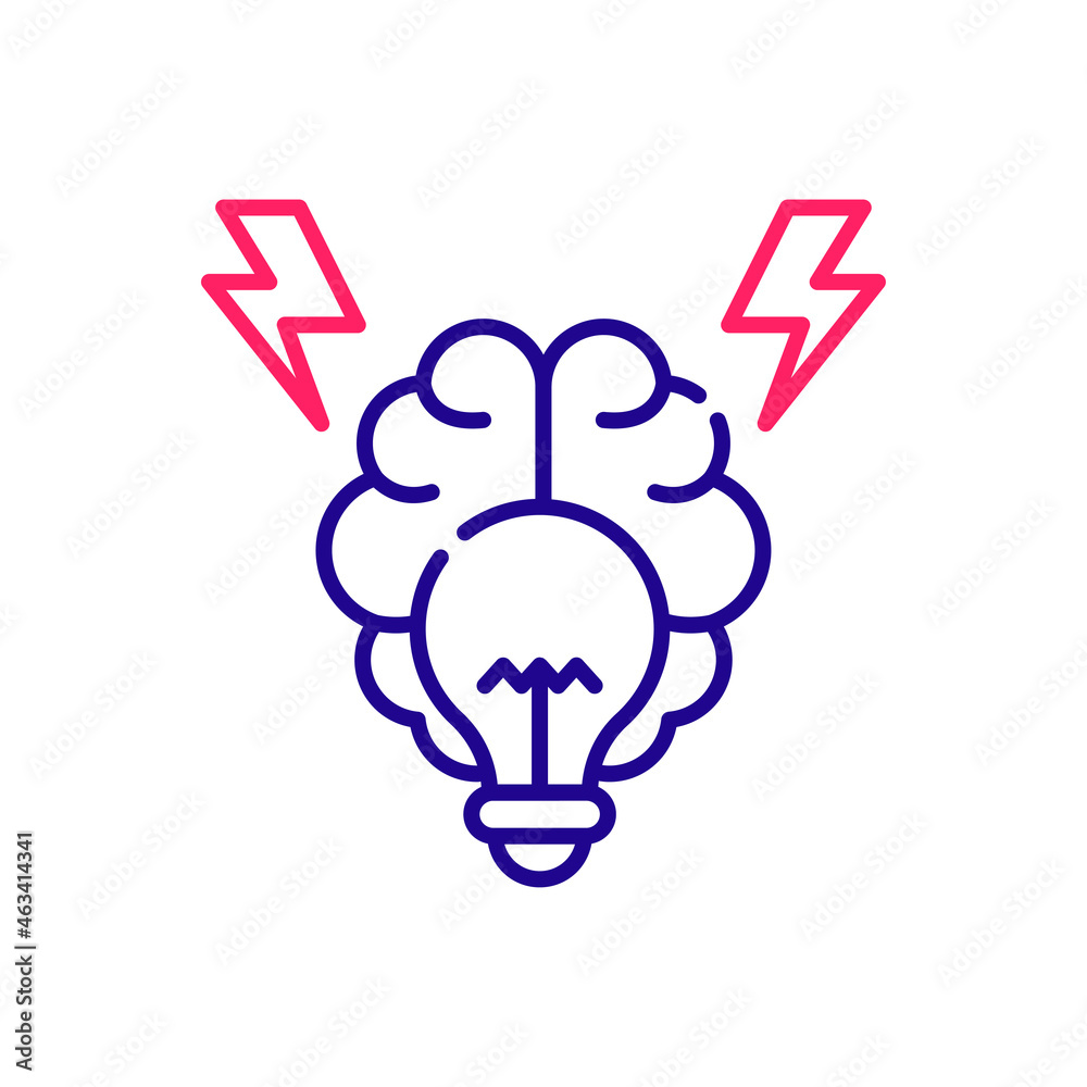 Brainstorming vector 2 colour icon style illustration. EPS 10 file Brainstorming vector 2 colour icon style illustration. EPS 10 file
