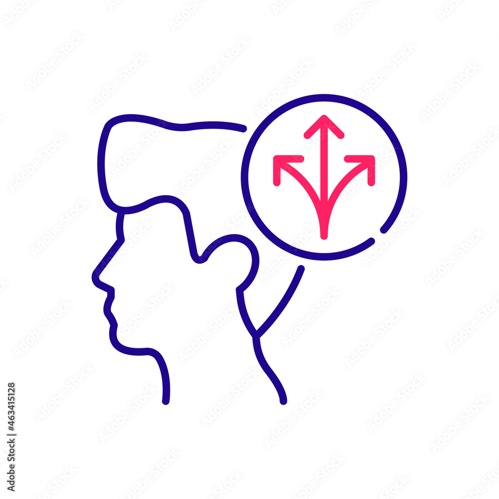 Decision vector 2 colour icon style illustration. EPS 10 file Decision vector 2 colour icon style illustration. EPS 10 file