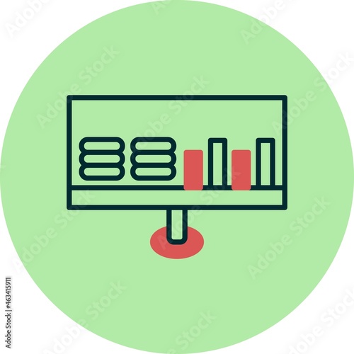 Profit Filled Linear Vector Icon Design