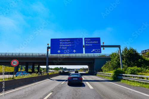 A3  beim Frankfurter Kreuz in Hessen © Ilhan Balta