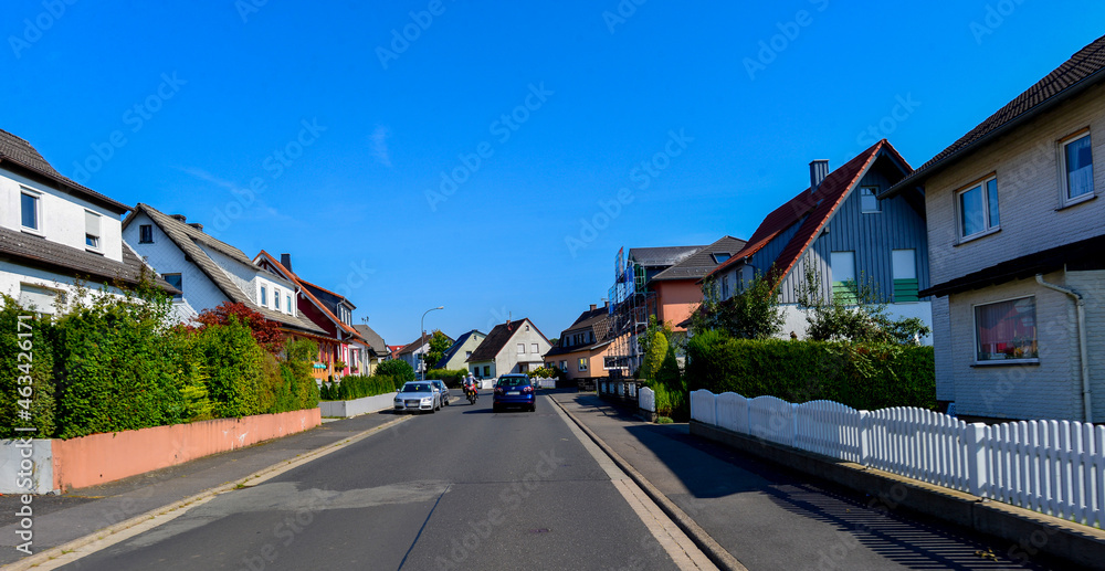 Landesstraße L3195 bei Ulmbach - Steinau an der Strasse im Main-Kinzig-Kreis / Hessen Landesstraße L3195 bei Ulmbach - Steinau an der Strasse im Main-Kinzig-Kreis / Hessen