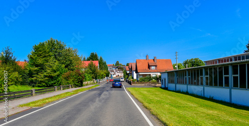 Landesstraße L3195 bei Ulmbach - Steinau an der Strasse im Main-Kinzig-Kreis / Hessen photo