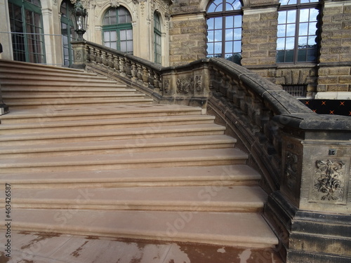 historische Treppe im Zwinger Dresden