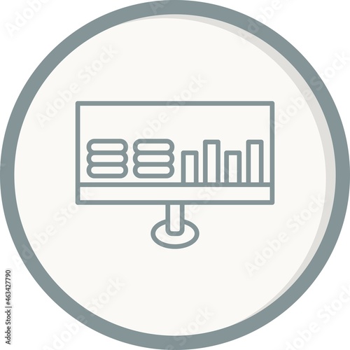 Profit Filled Linear Vector Icon Design