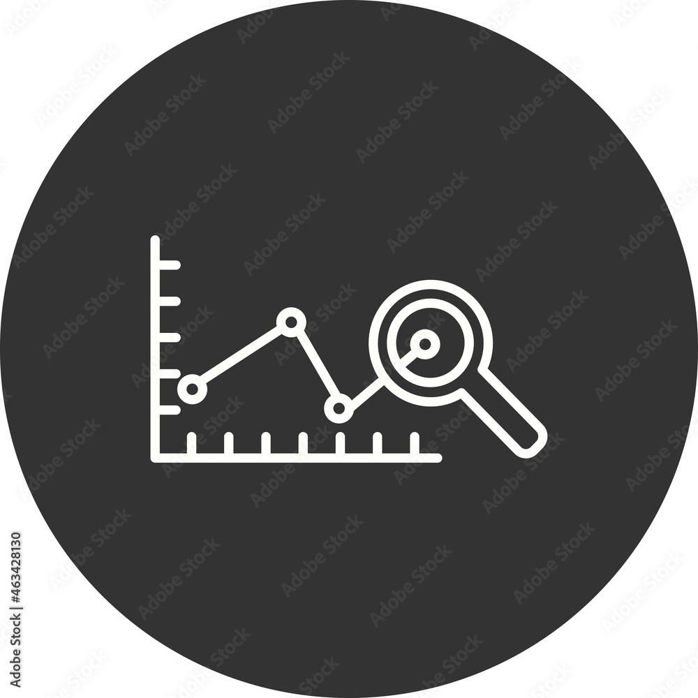 Predictive Chart Filled Linear Vector Icon Design Predictive Chart Filled Linear Vector Icon Design