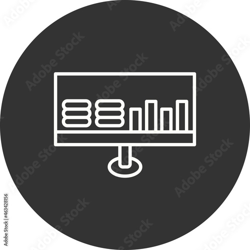 Profit Filled Linear Vector Icon Design