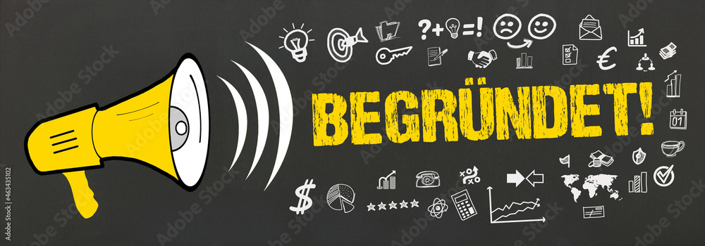 Fototapeta premium Begründet! 