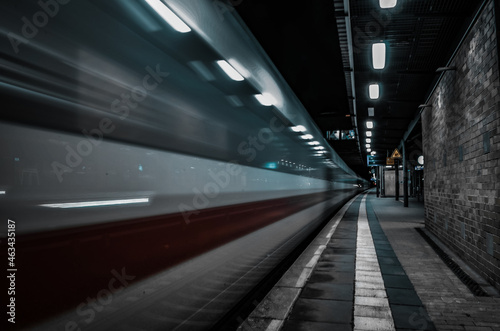 subway station in the night