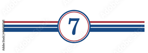 7th Birthday, number 7 classic style Aged To Perfection Birthday retro desgn photo