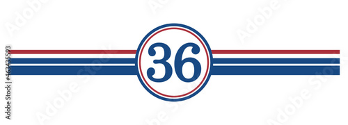36th Birthday, number 36 classic style Aged To Perfection Birthday retro desgn