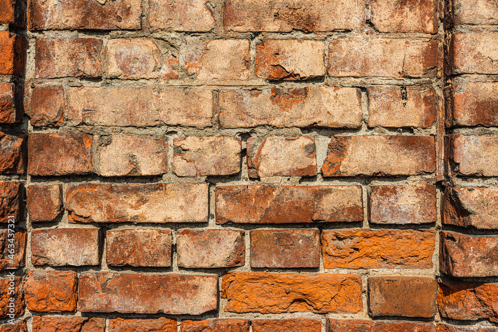 Fototapeta premium Architecture. Brick wall- abstract background