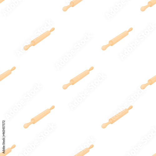 Wooden rolling pin pattern seamless background texture repeat wallpaper geometric vector